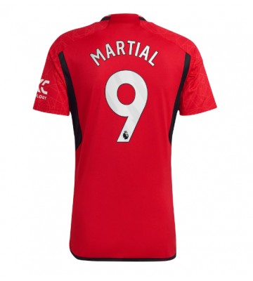 Manchester United Anthony Martial #9 Primera Equipación 2023-24 Manga Corta